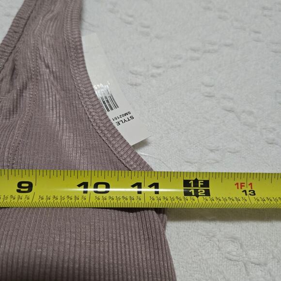 Steve Madden Ribbed stretch bralette lounge Sz med Athleisure - Picture 5 of 7